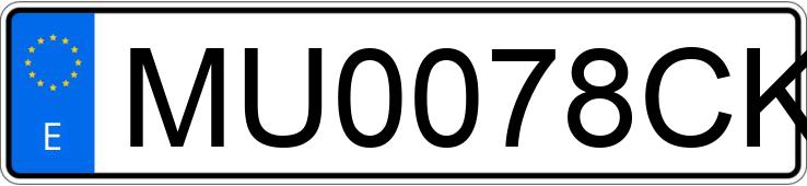 Numer rejestracyjny MU0078CK posiada VOLKSWAGEN BORA