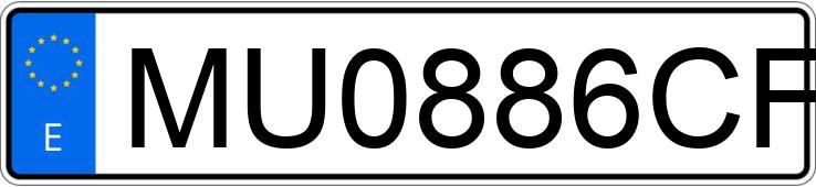 Numer rejestracyjny MU0886CF posiada TRIUMPH SPRINT 955I