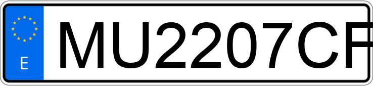 Numer rejestracyjny MU2207CF posiada PEUGEOT 406