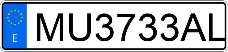 Numer rejestracyjny MU3733AL posiada RENAULT 5
