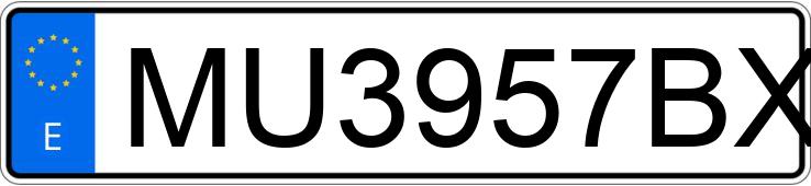 Numer rejestracyjny MU3957BX posiada SEAT ALHAMBRA