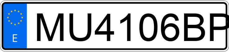 Numer rejestracyjny MU4106BP posiada PORSCHE BOXSTER