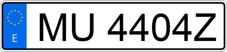 Numer rejestracyjny MU4404Z posiada PEUGEOT 505