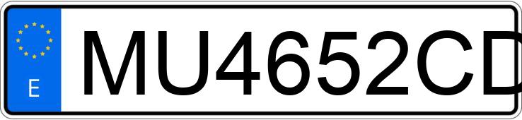 Numer rejestracyjny MU4652CD posiada PEUGEOT 206