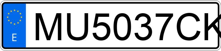 Numer rejestracyjny MU5037CK posiada RENAULT CLIO