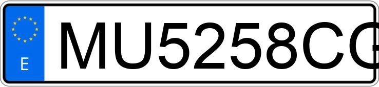 Numer rejestracyjny MU5258CG posiada AUDI A3