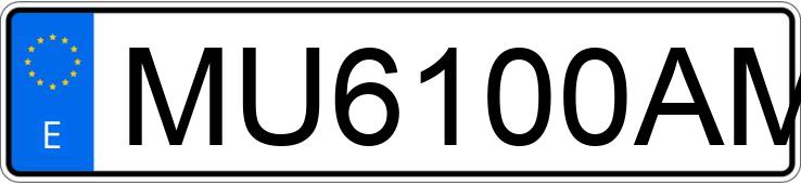 Numer rejestracyjny MU6100AM posiada BMW SERIE 3