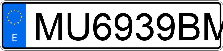 Numer rejestracyjny MU6939BM posiada PEUGEOT 205