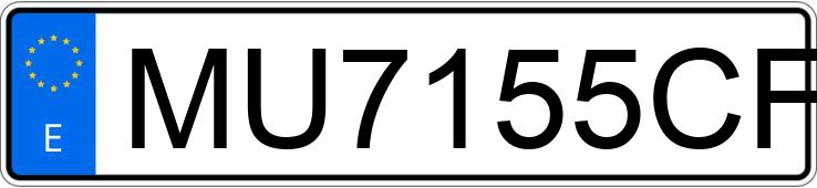 Numer rejestracyjny MU7155CF posiada RENAULT CLIO