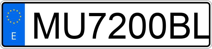 Numer rejestracyjny MU7200BL posiada MERCEDES 300 (126)