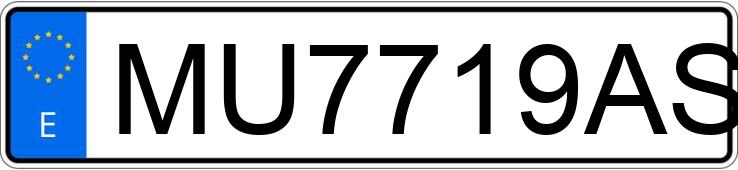 Numer rejestracyjny MU7719AS posiada VOLKSWAGEN GOLF