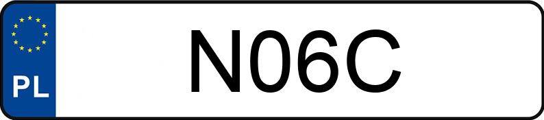 Numer rejestracyjny N06C posiada BMW 330 CI