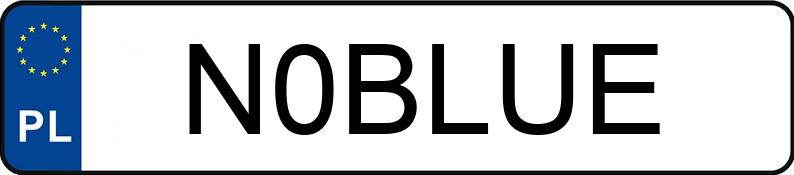 Numer rejestracyjny N0BLUE posiada BMW 328 Numer rejestracyjny N0BLUE posiada BMW 328