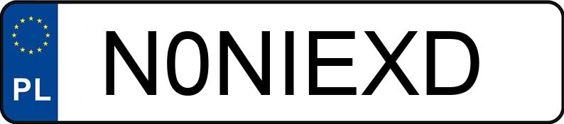 Numer rejestracyjny N0NIEXD posiada AUDI A3