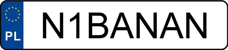 Numer rejestracyjny N1BANAN posiada BMW 318 1.8I