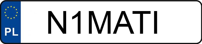 Numer rejestracyjny N1MATI posiada BMW 318 Diesel MR`04 E4 E90 318 Diesel MR`04 E4 E90