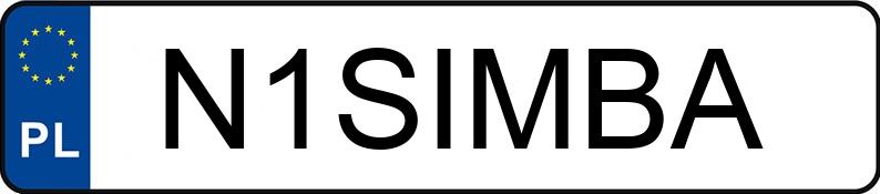 Numer rejestracyjny N1SIMBA posiada BMW 330 Diesel Mild Hybrid MR`22 E6d/e G20 xDrive Steptronic