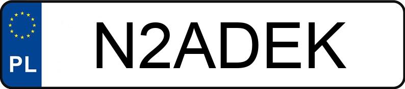 Numer rejestracyjny N2ADEK posiada VOLKSWAGEN TRANSPORTER