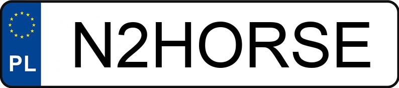 Numer rejestracyjny N2HORSE posiada RENAULT MASTER