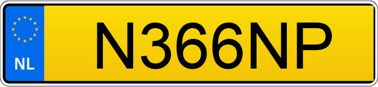 Numer rejestracyjny N366NP posiada KIA NIRO