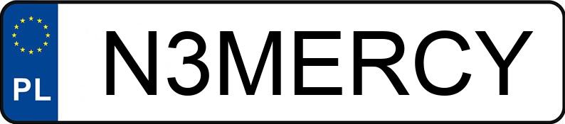 Numer rejestracyjny N3MERCY posiada BMW M340I Numer rejestracyjny N3MERCY posiada BMW M340I