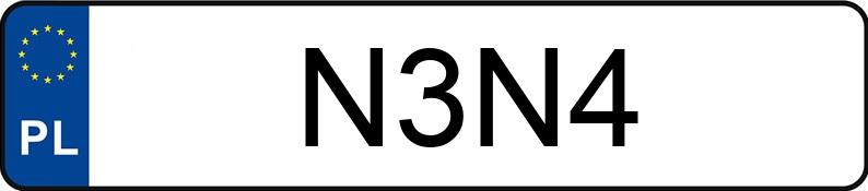 Numer rejestracyjny N3N4 posiada MERCEDES-BENZ E 550