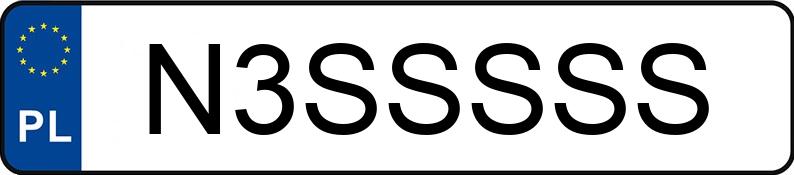 Numer rejestracyjny N3SSSSS posiada MERCEDES-BENZ S 350 D 4MATIC Numer rejestracyjny N3SSSSS posiada MERCEDES-BENZ S 350 D 4MATIC