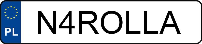 Numer rejestracyjny N4ROLLA posiada TOYOTA COROLLA Numer rejestracyjny N4ROLLA posiada TOYOTA COROLLA