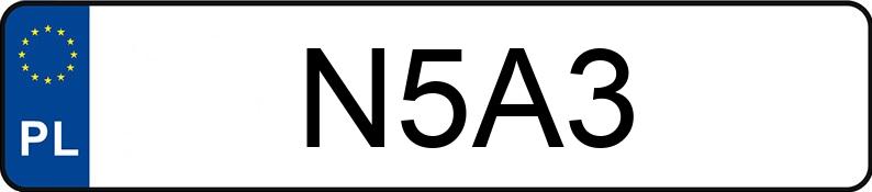 Numer rejestracyjny N5A3 posiada VOLKSWAGEN Passat B6 2.0 TDI MR`05 E4 Highline DSG Numer rejestracyjny N5A3 posiada VOLKSWAGEN Passat B6 2.0 TDI MR`05 E4 Highline DSG