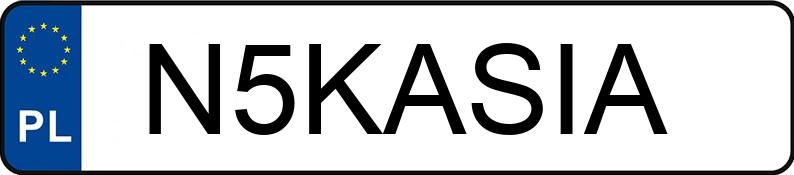 Numer rejestracyjny N5KASIA posiada PORSCHE Cayenne II 3.0 DPF MR`10 E5 Tiptronic S