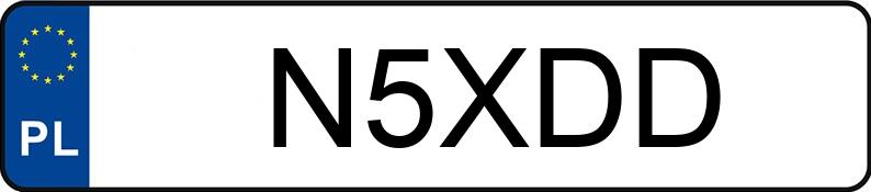 Numer rejestracyjny N5XDD posiada BMW X5 XDRIVE 35D