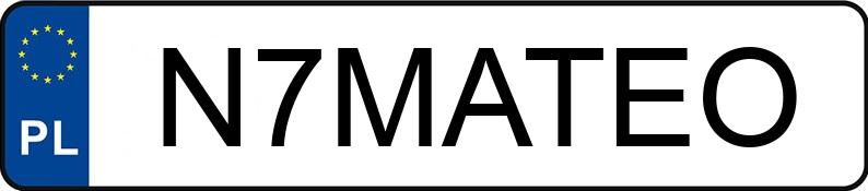 Numer rejestracyjny N7MATEO posiada MERCEDES-BENZ C 220 D