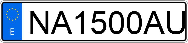 Numer rejestracyjny NA1500AU posiada HYUNDAI COUPE