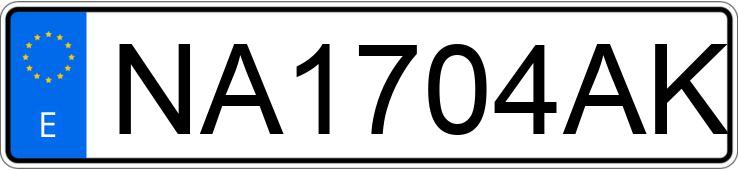 Numer rejestracyjny NA1704AK posiada FORD ESCORT