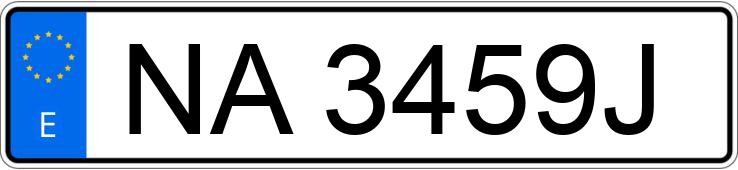 Numer rejestracyjny NA3459J posiada RENAULT 5