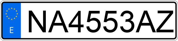 Numer rejestracyjny NA4553AZ posiada BMW SERIE 3