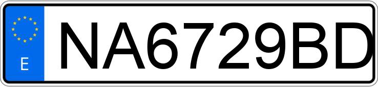 Numer rejestracyjny NA6729BD posiada VOLKSWAGEN GOLF