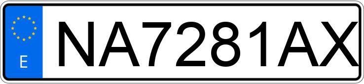 Numer rejestracyjny NA7281AX posiada RENAULT MEGANE