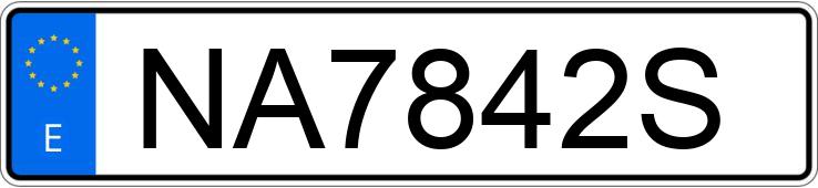 Numer rejestracyjny NA7842S posiada AUDI 200