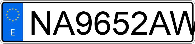 Numer rejestracyjny NA9652AW posiada RENAULT MASTER