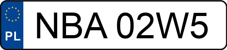 Numer rejestracyjny NBA 02W5 posiada SKODA Superb II 2.0 TDI MR`08 E4 Ambition - NBA02W5