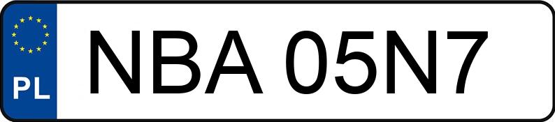 Numer rejestracyjny NBA 05N7 posiada AUDI A8 2.8 30V Kat. MR`95 D2 Aut. - NBA05N7