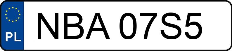 Numer rejestracyjny NBA 07S5 posiada MERCEDES-BENZ B 180 - NBA07S5