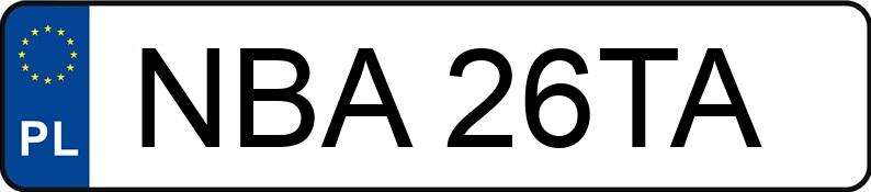 Numer rejestracyjny NBA 26TA posiada HONDA CR-V - NBA26TA Numer rejestracyjny NBA 26TA posiada HONDA CR-V - NBA26TA
