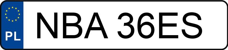 Numer rejestracyjny NBA 36ES posiada HONDA Civic 1.5i MR`95 - NBA36ES