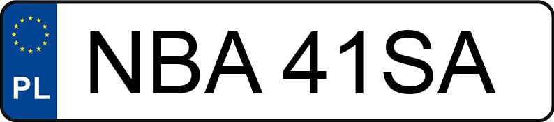 Numer rejestracyjny NBA41SA posiada VOLKSWAGEN Transporter T4 TDi MR`96 2.7t Transporter T4 TDi MR`96 2.7t