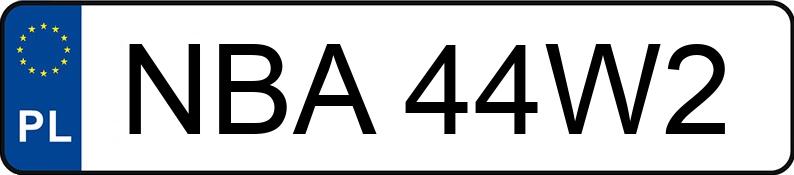 Numer rejestracyjny NBA 44W2 posiada HONDA Turystyczne Gold Wing DCT - NBA44W2