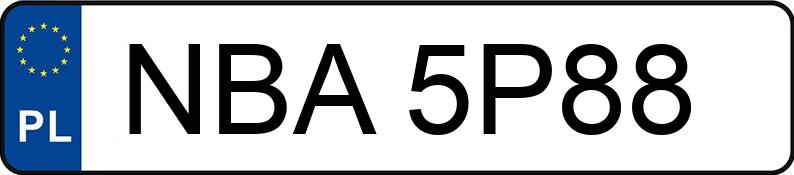 Numer rejestracyjny NBA 5P88 posiada AUDI A6 Quattro 3.0 TDi MR`04 E3 4F A6 Quattro 3.0 TDi MR`04 E3 4F - NBA5P88