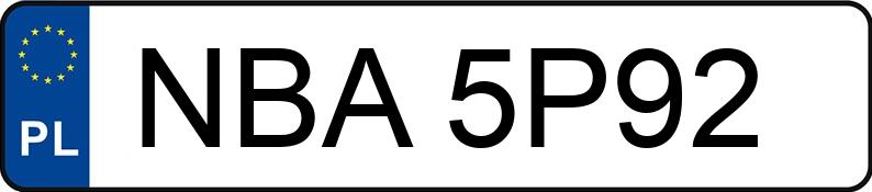 Numer rejestracyjny NBA 5P92 posiada BMW 530 Diesel MR`03 E3 E60 530 Diesel MR`03 E3 E60 - NBA5P92