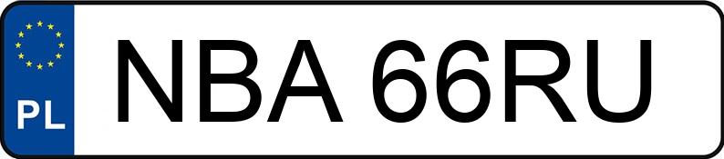 Numer rejestracyjny NBA 66RU posiada VOLKSWAGEN Crafter GP 35 TDI-CR MR`12 E5 3.5t Crafter GP 35 TDI-CR MR`12 E5 3.5t - NBA66RU